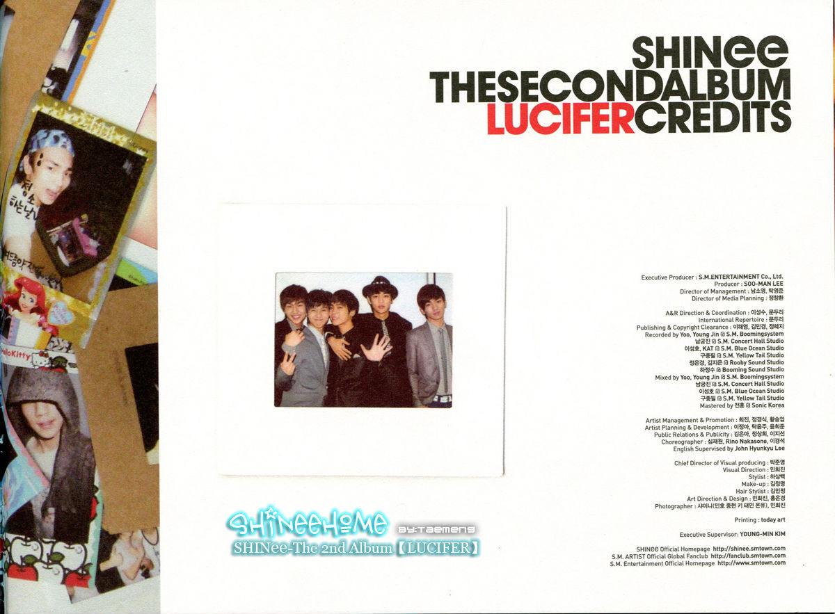 SHINee Lucifer Album Version B Scans.